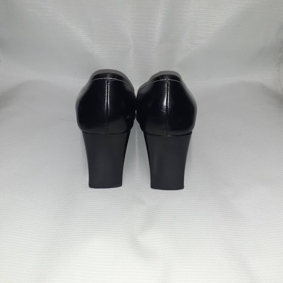 Coach Open Toe Heel Black 9 B - Picture 3 of 5